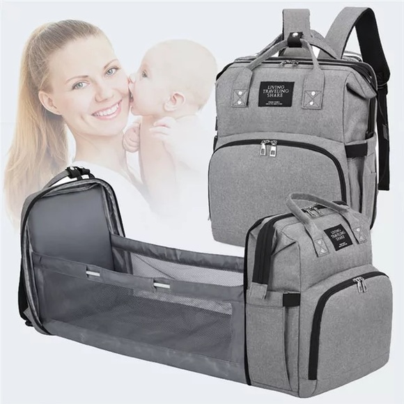 3 in 1 Diaper Bag ChangingStation baby portableBed - Picture 3 of 7